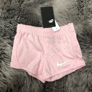 Nike Girls Shorts | Size 4(XS) | Speckled Design | Soft | Pink & White